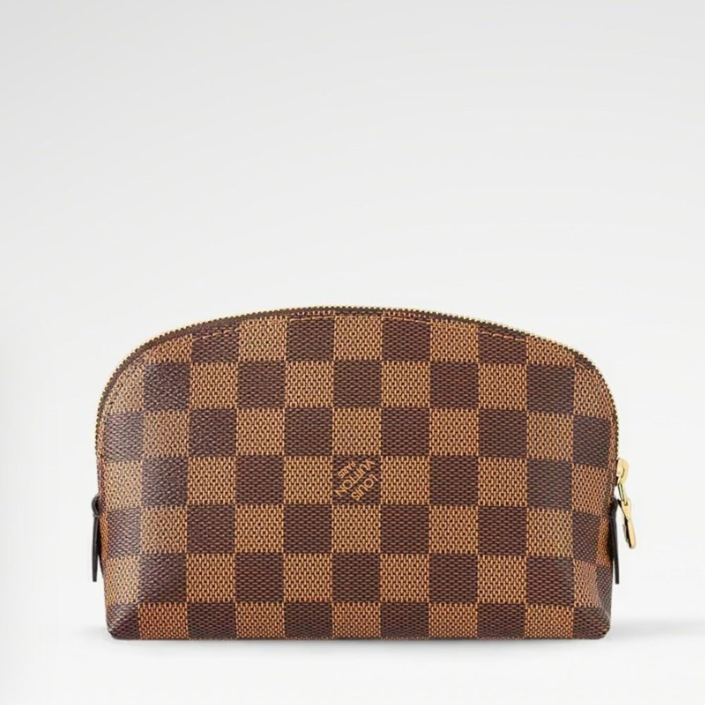 Louis Vuitton Brown Damier pouch current and sold out NWT full set